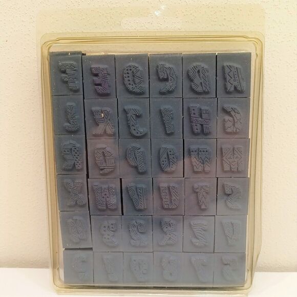 Stampendous Jungle Alphabet Foam Mounted 36 Rubber Stamps *Unused* instructions - Picture 3 of 5